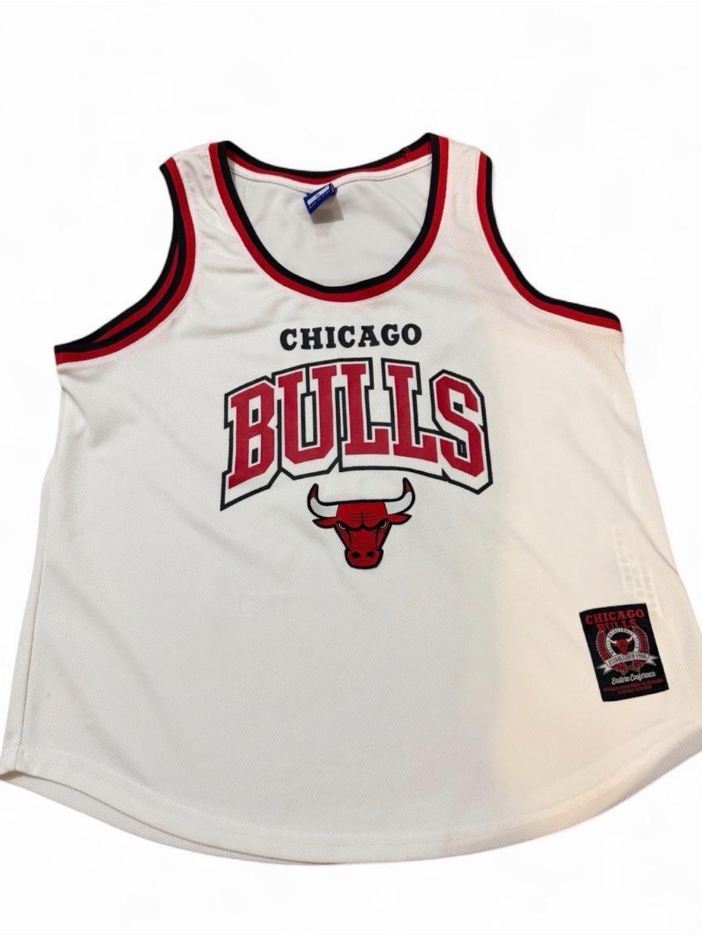 Chicago Bulls Women’s White & Red Tank Top